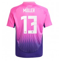 Camiseta Alemania Thomas Muller #13 Segunda Equipación Replica Eurocopa 2024 mangas cortas